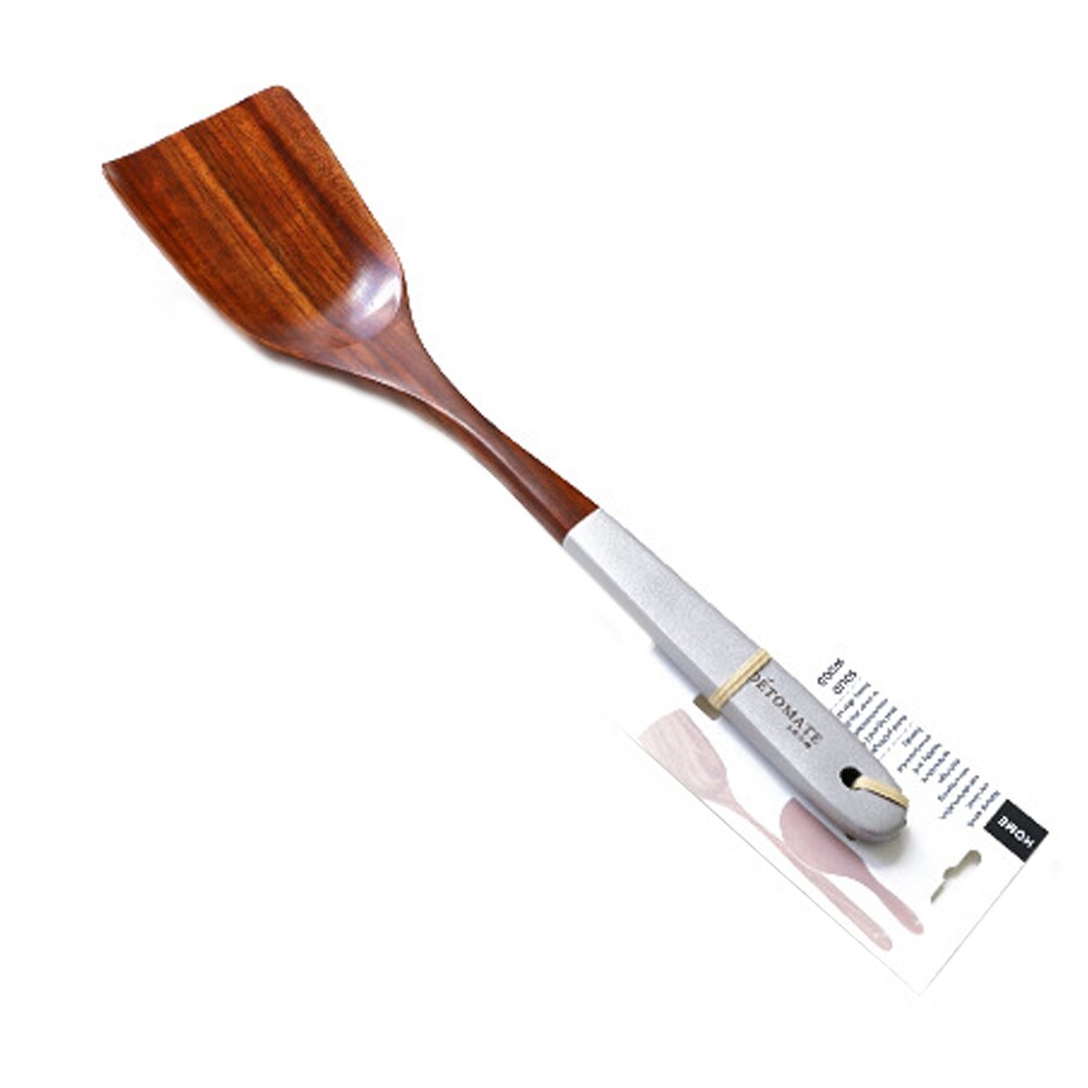 Laca de teca sencilla, utensilios de cocina coloridos, cocina de madera maciza, utensilios domésticos de cocina respetuosos con el medio ambiente: Rojo