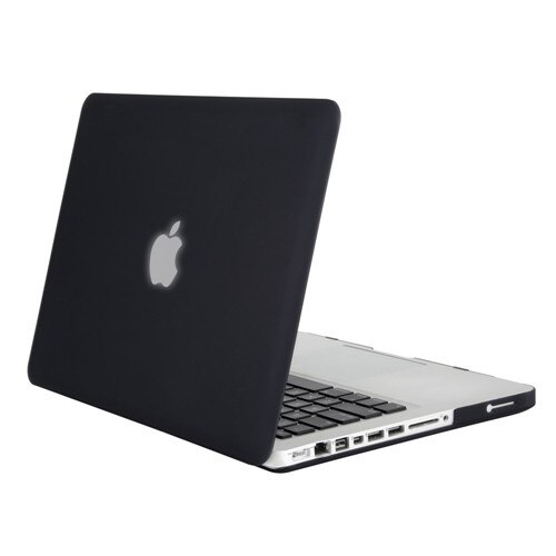 Mosiso laptop mac pro case notebook tilbehør til macbook pro 13 15 med cd drev  a1278 a1286 år + silikone kb cover: Sort / Pro 13 med cd-drev