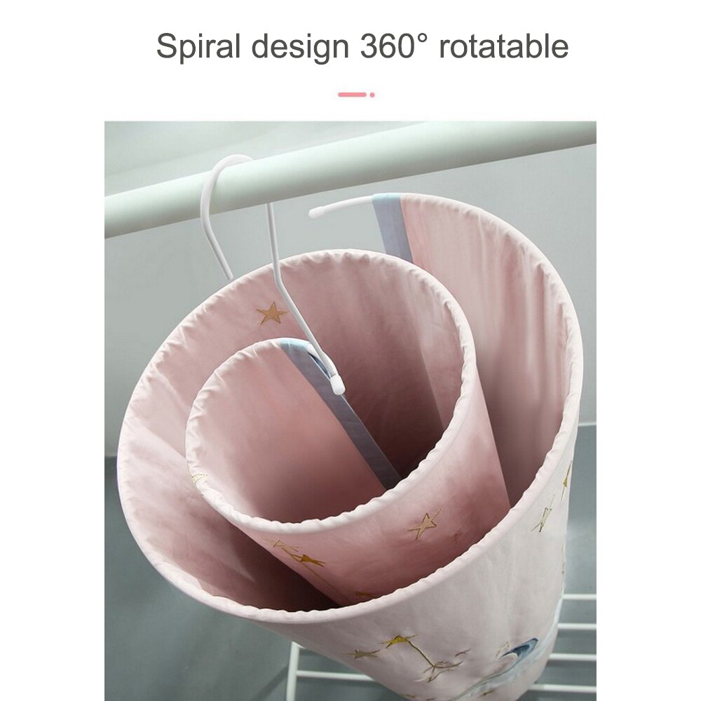 Round spiral Quilt Sheets Hanger Stainless Steel Rotating Drying Rack artifact Save Space Blanket Hanger Outdoor Balcony Hanger