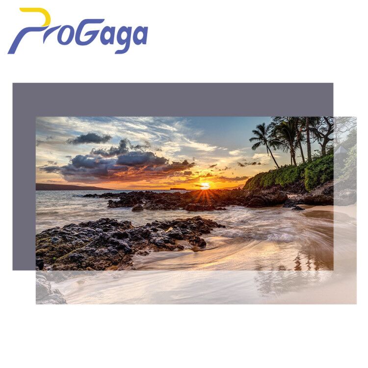 ProGaga High Brightness Projector Screen 60 100 120 inch 16:9 Reflective Fabric Cloth Screen for Espon BenQ XGIMI GA9 Projection