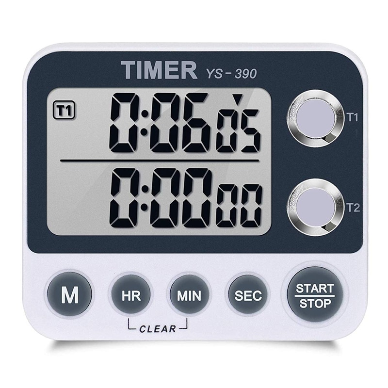 Digital Kitchen Timer Magnetic Back,Cooking Timer,Large Display Loud Alarm Count-Up & Count Down For Cooking Baking Sports Gam