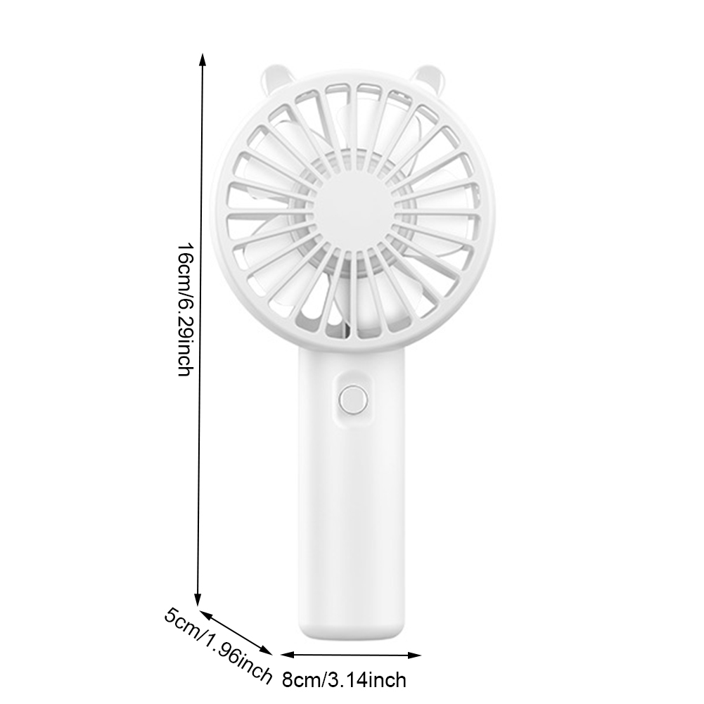 Portable Handheld Fan USB Rechargeable 300mAh Eyelash Mute Cooler Small Cooling Fan for Student Dormitory Office