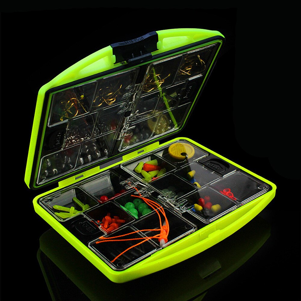 Fishing Tackle Boxes Kit 24 Kinds Fishing Hooks Multifunctional Fishing Tackle Kit Hooks Spoon Sinker Accessories Box Tools Set
