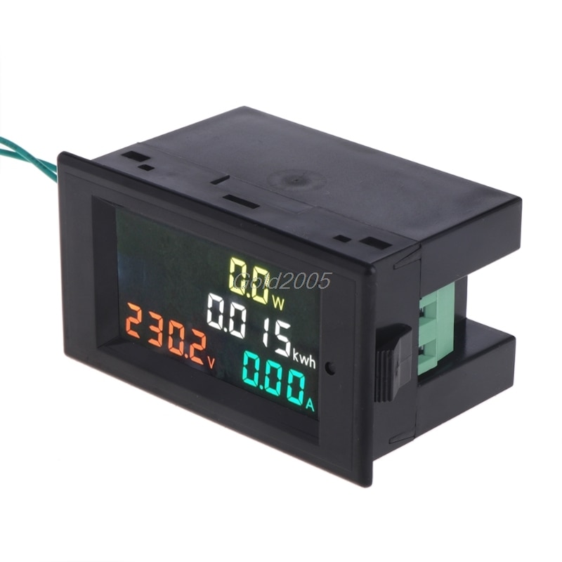 AC 80-300V Voltmeter Ammeter Power Energy Meter Volt Amp Power Kwh Meter 100A CT G07 Whosale