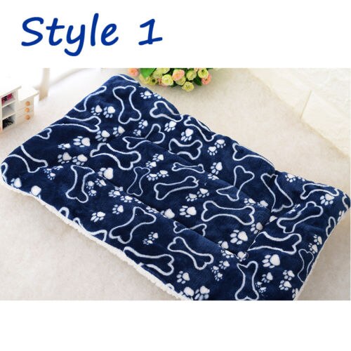 Haustier Großen Hund Decke Winter Haustier Bett matt Pfote drucken Welpen Haus für Katze Vlies Liege Hunde Kissen Katzen Pad Chihuahua Produkte: Stil 1 / XL