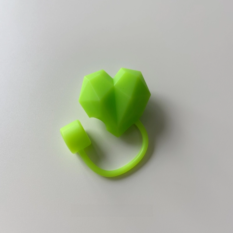 Corações bonitos palha cobre tampa para stanley copo acessórios tumbler 40oz kawaii silicone palha rolha dicas capa para canudos de 10mm: CINZA-ESCURO