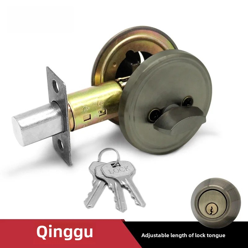 Invisible Door Lock Closed Circuit Indoor Single Side Assistive Dark Door House Door Lock Channel Lock Glass Door Lock With Fram: black