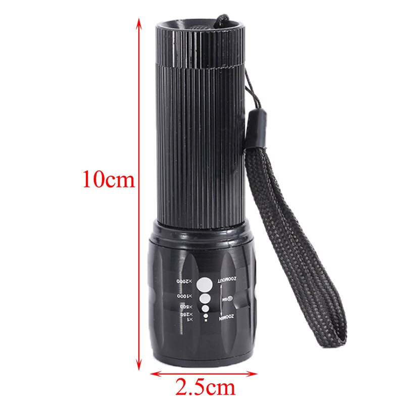 Mini Flashlight LED Torch Adjustable Zoom Focus Torch Lamp Flashlight Waterproof For Outdoor