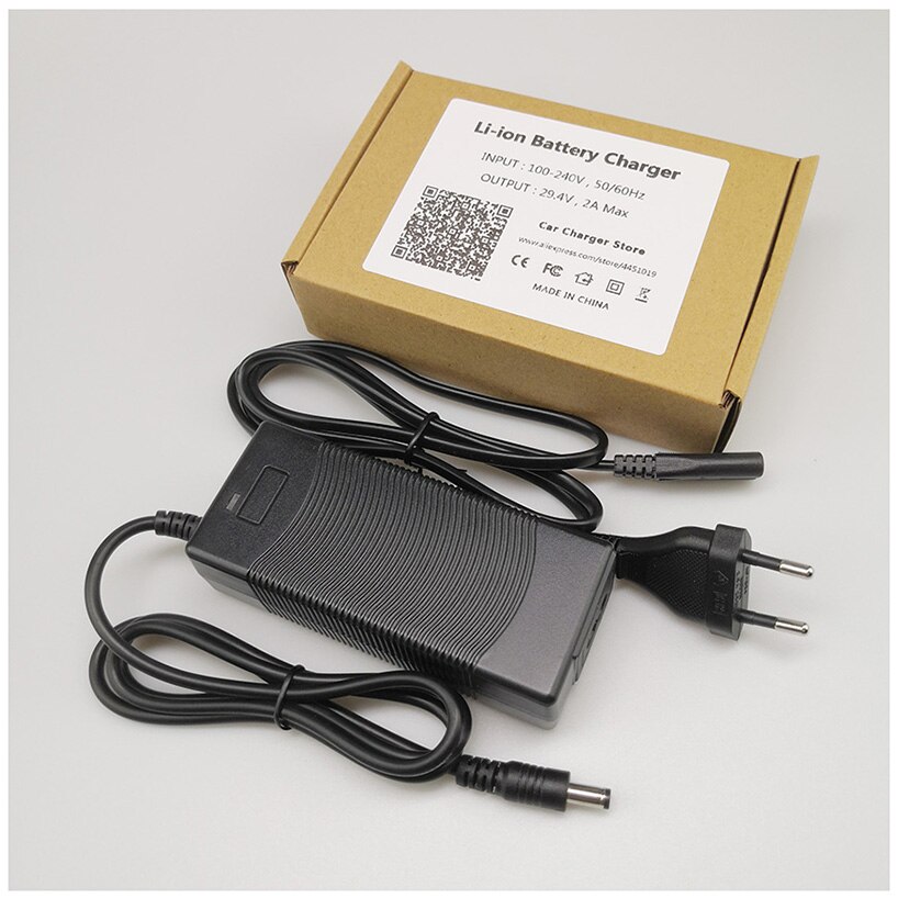Caricabatterie al litio ricaricabile originale 7 serie 29.4V 2A per ricarica agli ioni di litio polimero 7 S 24V 25.2V 25.9V 18650