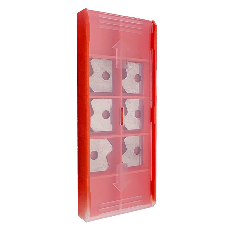 10 pcs Scraping Blade Woodworking Tools Knives Scraper for Edge Banding Machine 16*17*2-R1.5/2/3