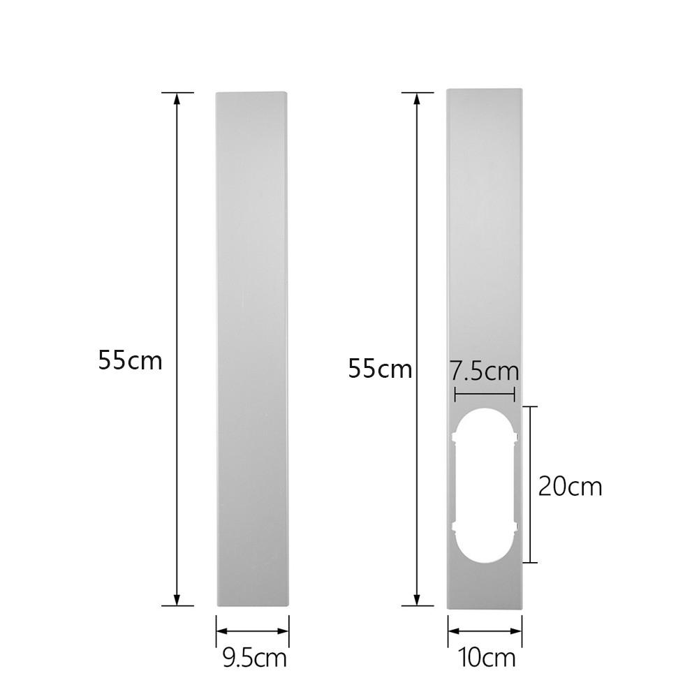 1PC 6" Window Adaptor For Portable Air Conditioner Or 2Pcs Adjustable Window Sealing Plate Window Slide Kit Plate