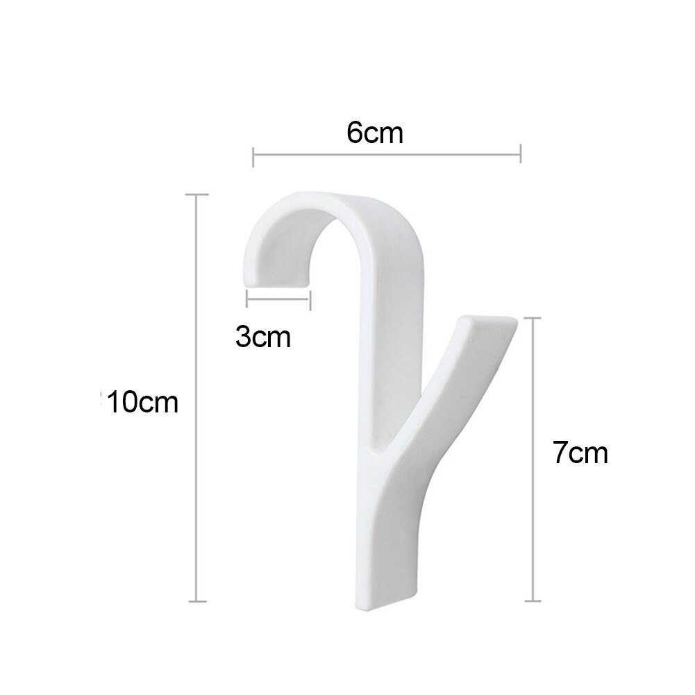 6Pcs Plastic Radiator Rail Hanger Bad Kleding Sjaal Handdoek Kapstok Organizer Voor Verwarmde Handdoek Radiator Rail Bad Haak houder