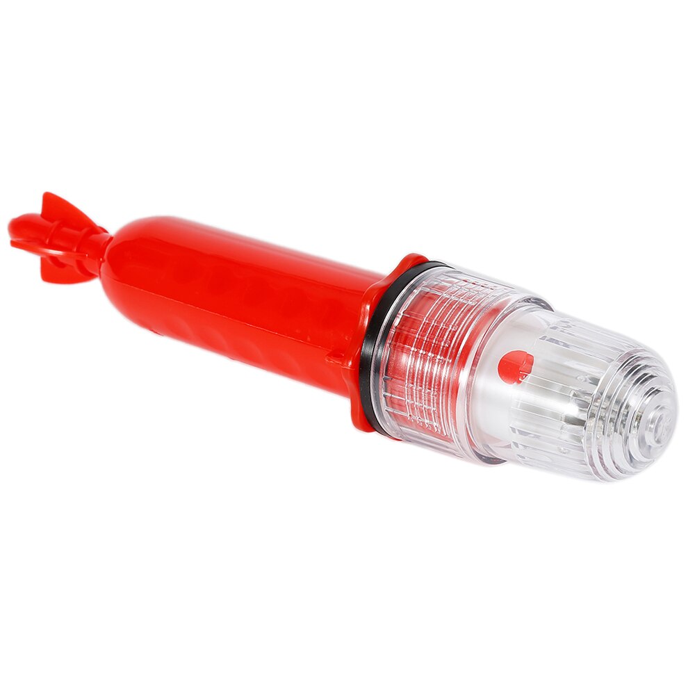 L# visdobber led licht rood wit oceaan zee nacht vissen attractie lokken licht hengel verticale boei dobber tackle