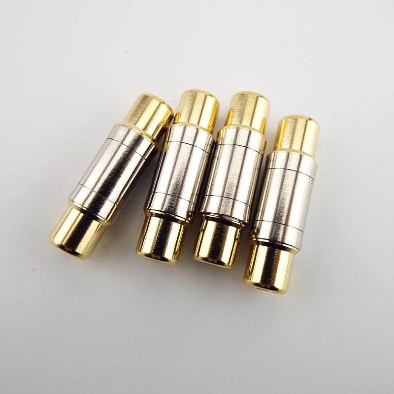 4 stücke Dual RCA Anschlüsse Buchse auf Buchse Jack Buchse Stecker Gerade Adapter Vergoldet Lautsprecher Kabel Extender C4