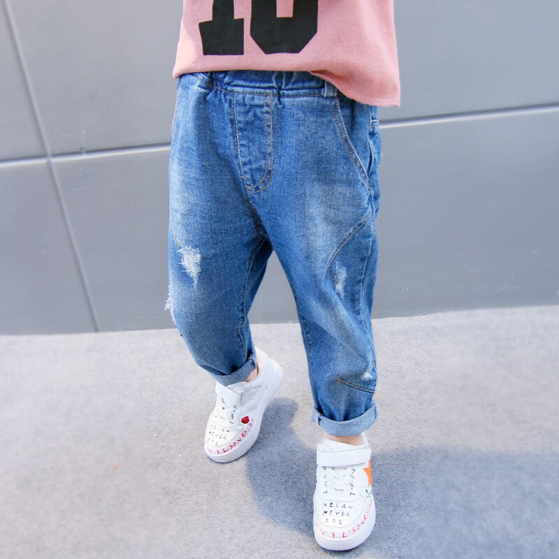 M-3XL Herenjeans met gescheurde gaten, denim met meerdere zakken, middentaille, elastische skinny jeans met kwastjes, streetwear kopen vanaf een prijs van 12