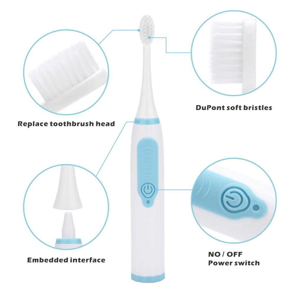 Ultrasonic Electric Toothbrush AA battery Economic style Tooth Brush Toothbrush Adult Electronic Washable Whitening Teeth Brush