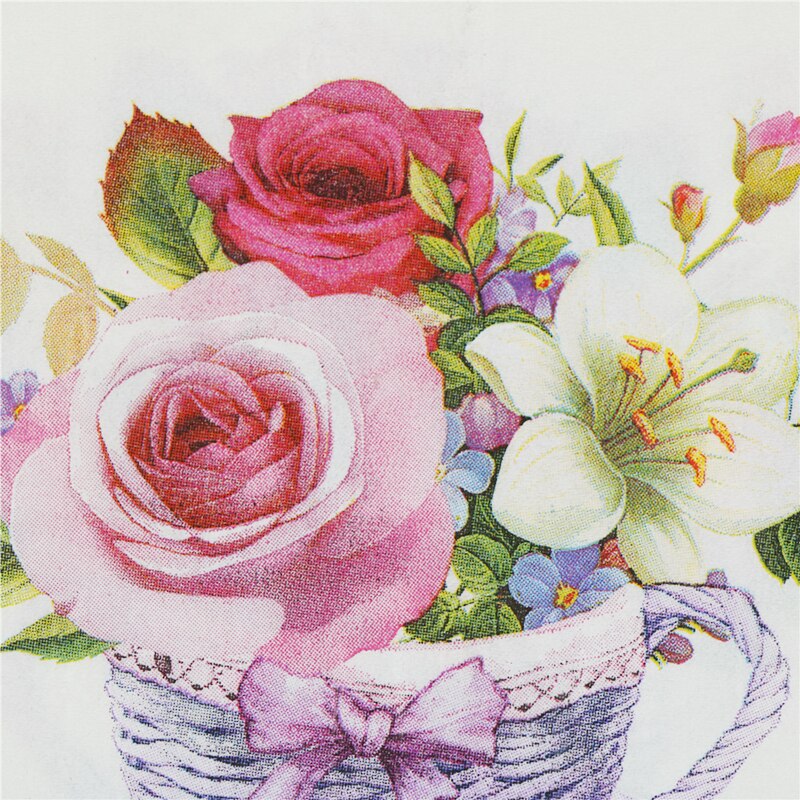 20 Stks/zak Rose Thee Servetten Patroon Decoupage Servet Papieren Tissue Voor Xmas Wedding Decor Party Tafel Levert
