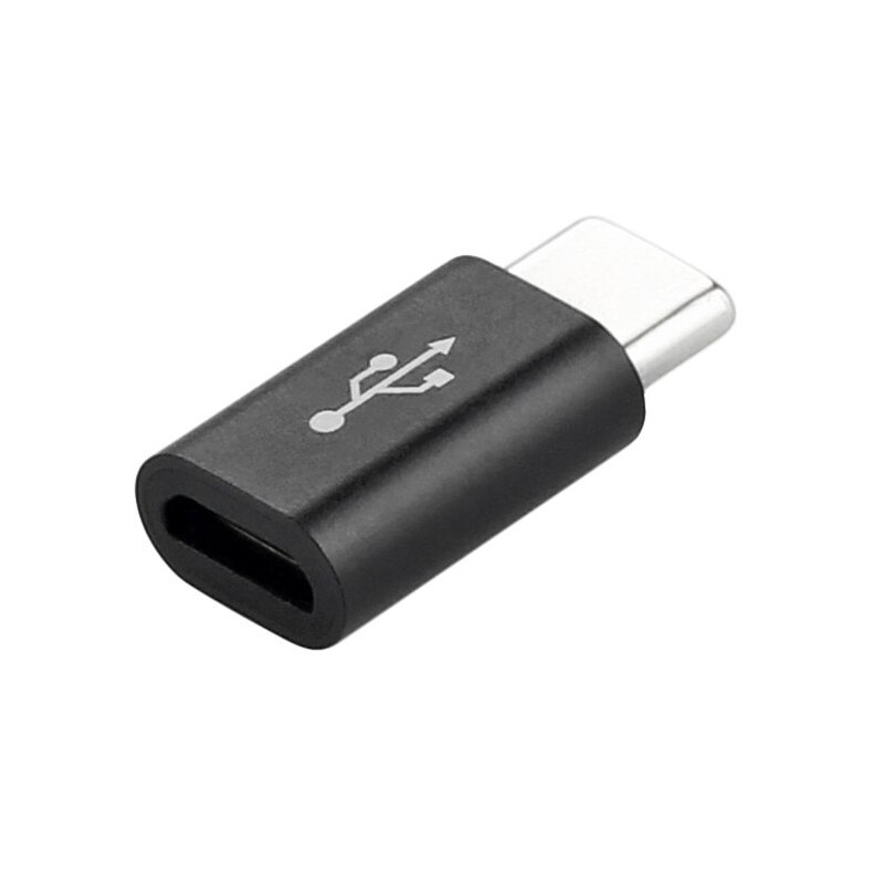 Converter Micro Usb Naar Type C Adapter Kabel Usb Adapter Micro Vrouwelijke Converter Type C Adapter: 1pcs black