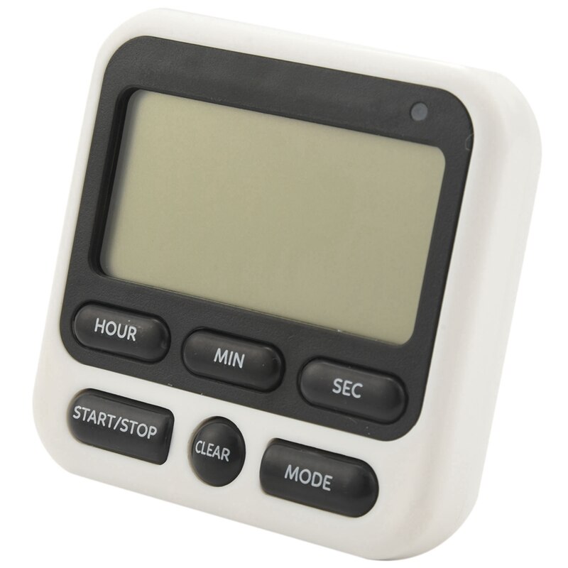Digital Kitchen Timer with Mute/Loud Alarm Switch ON/OFF Switch, 12 Hour Clock &amp; Alarm, Memory Function Count Up &amp; Count Down fo: Default Title