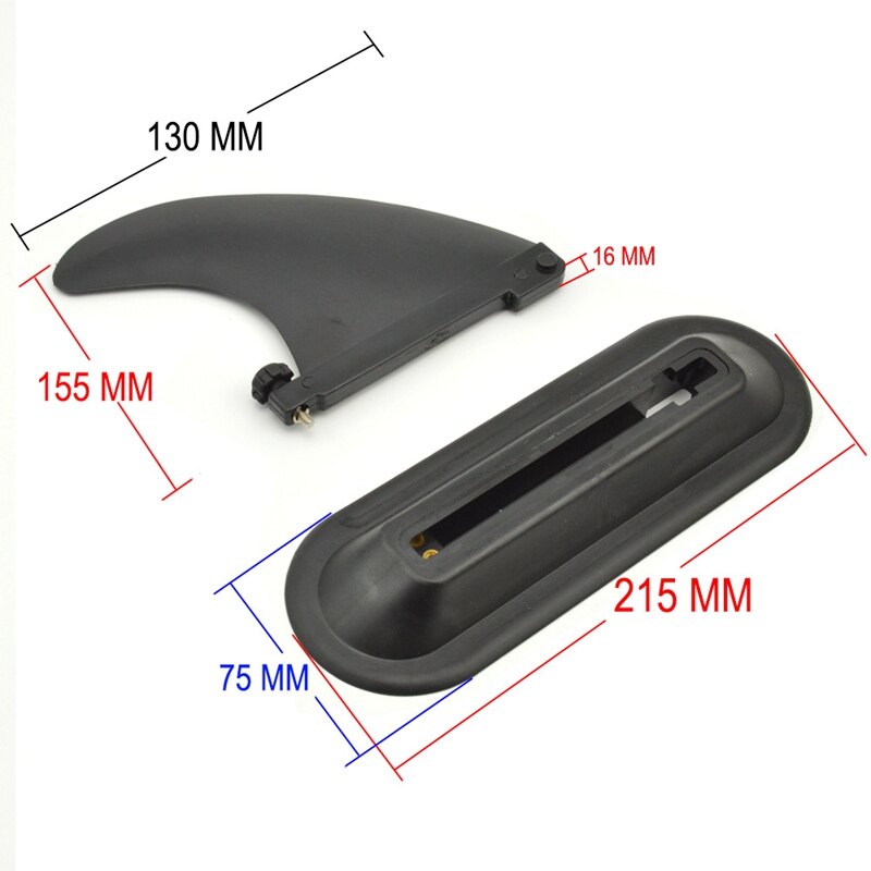 Kayak Tracking Fin Detachable PVC Center Board Fin for Kayak Canoe Boat Dinghy and for Long Board Surfboard Paddle Board