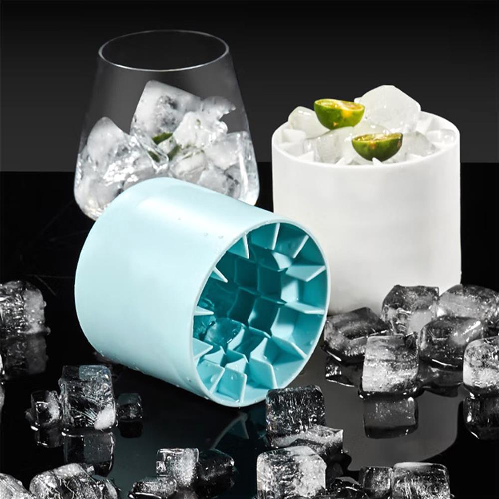 Siliconen ijsblokjesvorm Ronde ijsemmer Zomer zelfgemaakte DIY koelkast Freeze Ice Maker Creatieve ijsblokjesvorm Bargereedschap