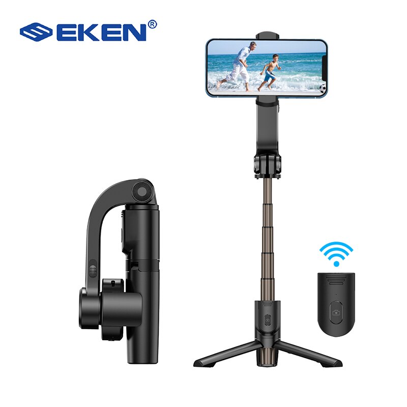 Stabilizzatori cardanici palmari per Smartphone Selfie Stick treppiede telecomando Wireless Bluetooth antivibrazioni allungabile pieghevole