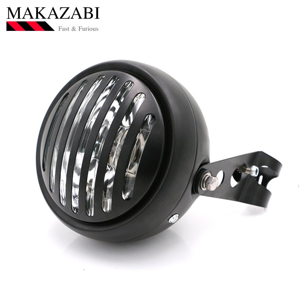 Motorcycle Accessories Cafe Racer Retro headlights Cafe Racer Refit Headlight For CG125 GN125: White Set