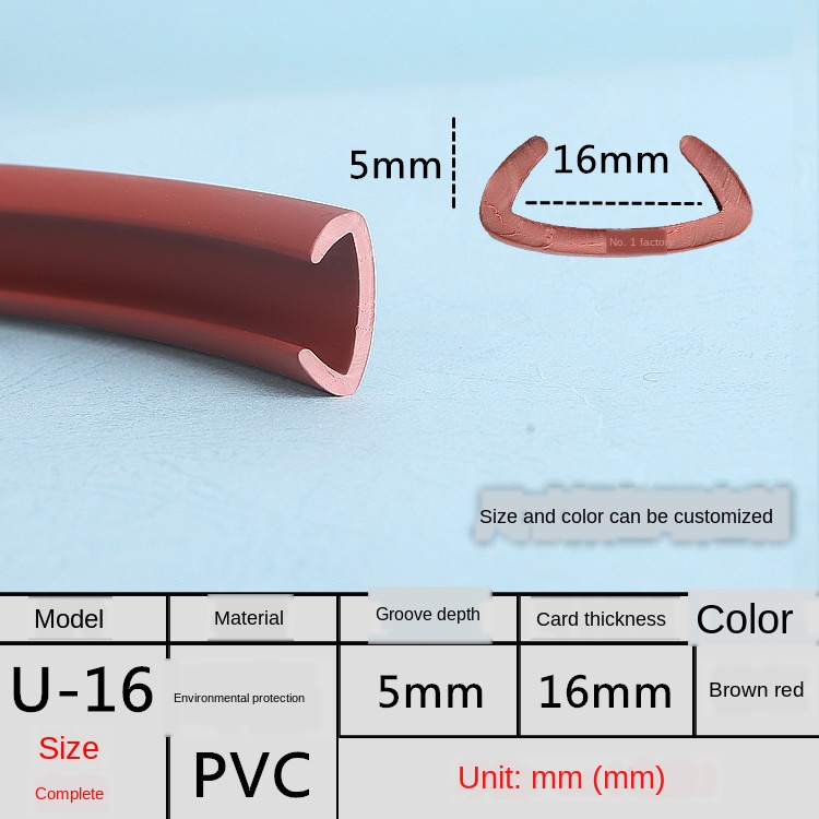 Banda en U para bordes de muebles, banda de borde de PVC suave de 3MM, 5MM, 9MM, 10MM, 12MM, 14MM, 16MM, 18MM-50MM, blanco, Beige, gris, Negro, Rojo