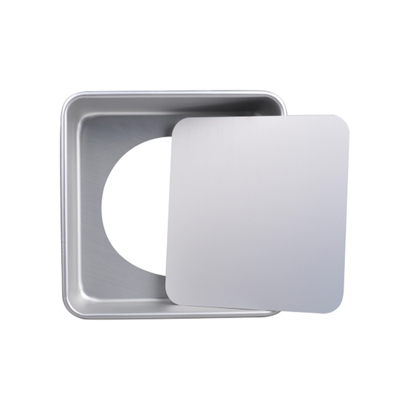 1set Aluminum Alloy Square Cake Mould Cake Baking Pan Pudding Cheesecake Mold Set with Removable Bottom