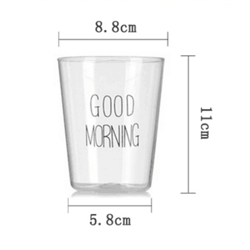 1 pcs Lovely Glass Breakfast Cup Coffee Tea Milk Yogurt Mug Good Morning Mug 400ml