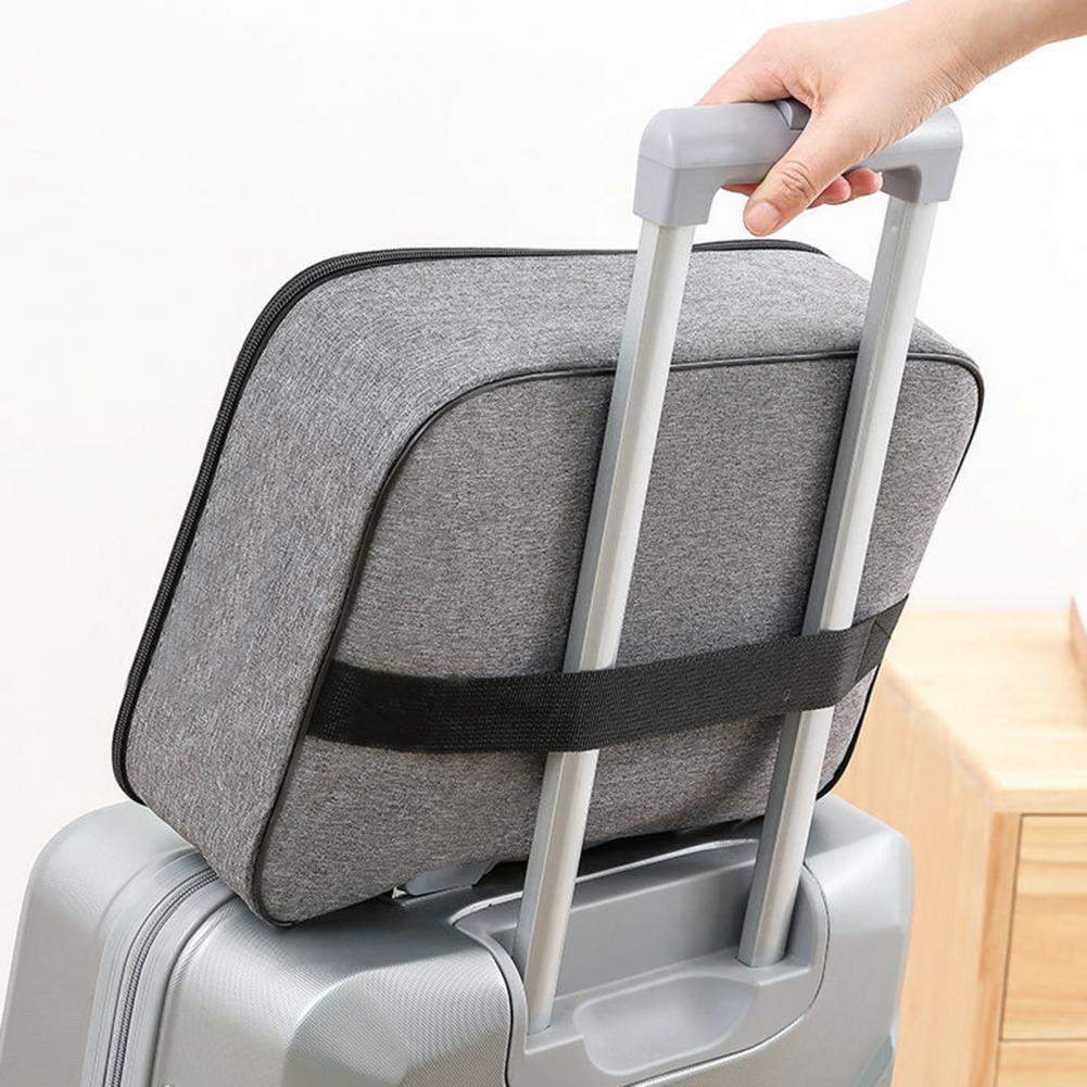 Waterproof Modern Portable Compact File Storage Bag Oxford Cloth Document Bag Smooth Zipper for Office