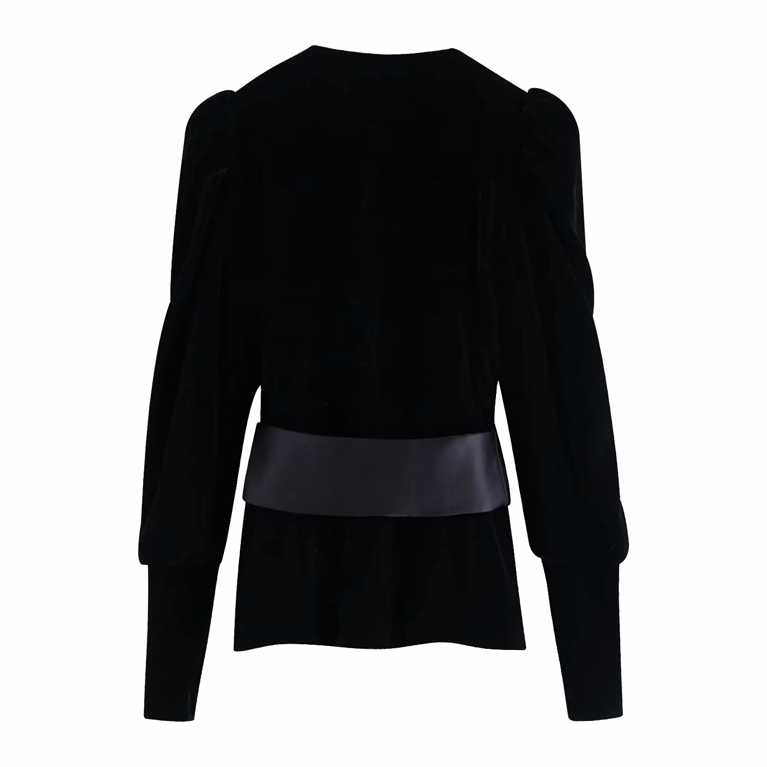 klasyczny V szyja aksamitne kurtki damskie płaszcz zimowy elegancka muszka imprezowa z długim rękawem czarne kurtki damskie nieformalne okrycie wierzchnie 2019