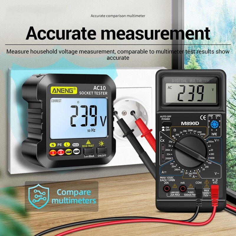 Kompakte Auslauf Spannung Tester Detektor Steckdose Tester Schaltung Analysator Zauberstab Stecker Leckage Tester Strom Linie Fehler