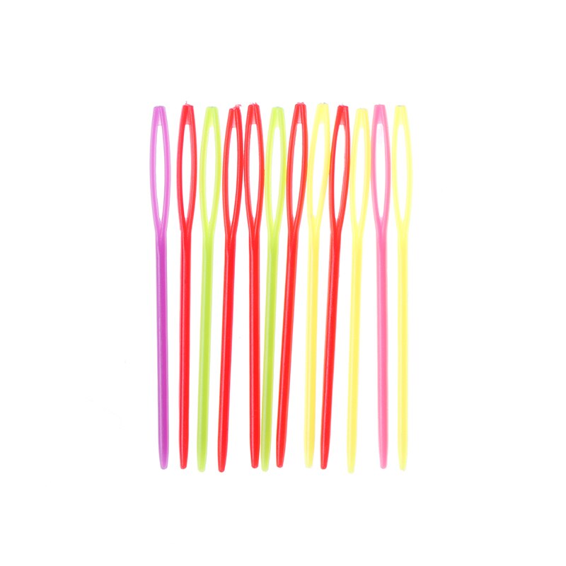 10pcs/Set Plastic Wool stitching Embroidery Tapestry Needles 7cm/9cm Large Eye stitching Needles Cross Darning Stitchery Needles: 7cm