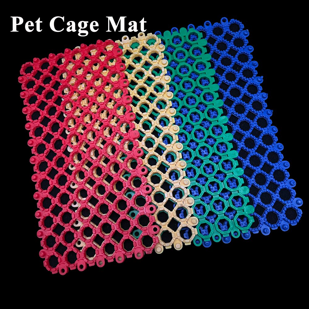 1PCS Pet Dog Rabbit Cage Mat Floor Guinea Pig Chinchilla Splicable Plastic
