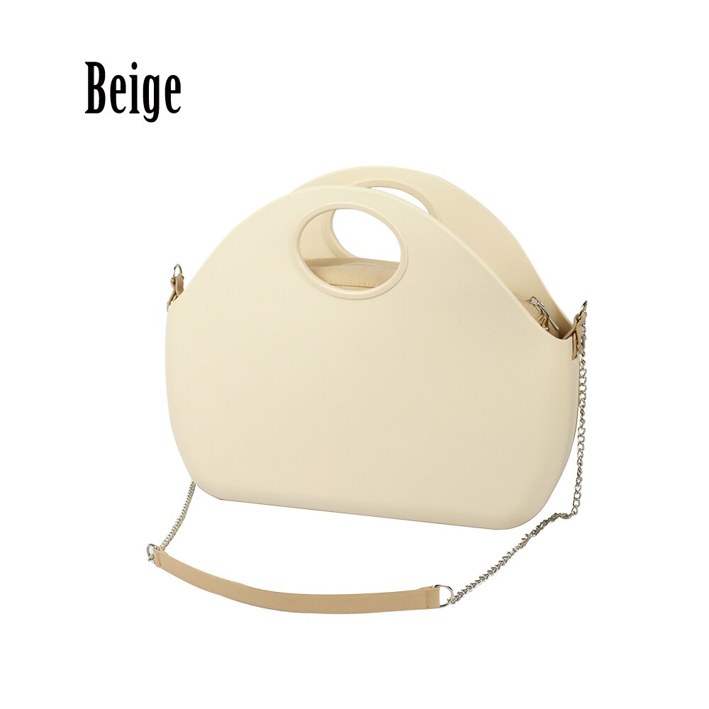 2019 novo saco o corpo da lua com bolso interno à prova dwaterproof água alça de corrente longa para as mulheres saco o lua clássico obag: beige