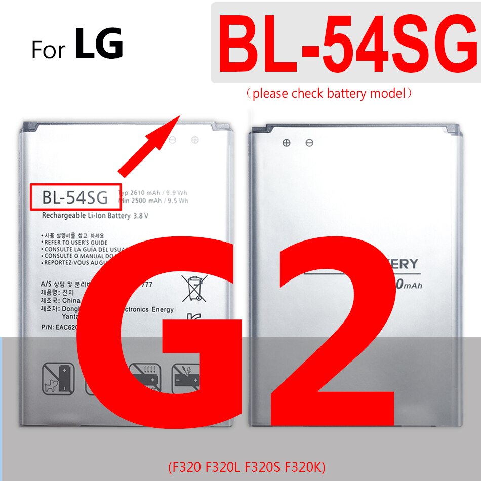 Bateria BL-42D1F para lg g5 g6 g7 g8 thinq/g2 g3 g4 mini g3s g3c g4s g4c h850 h820 h820 h831 h8468 h860 h860 ls992 us992: BL-54SG