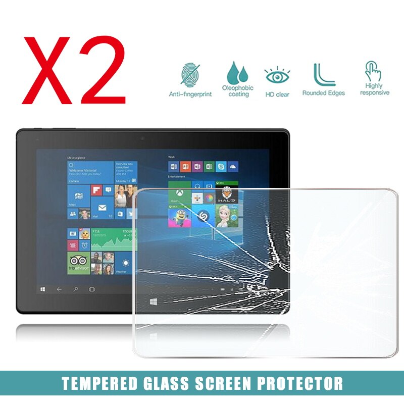 2Pcs Tablet Tempered Glass Screen Protector Cover for Linx 10V64 10 Inch Tablet HD Eye Protection Anti-Fingerprint Tempered Film: Default Title