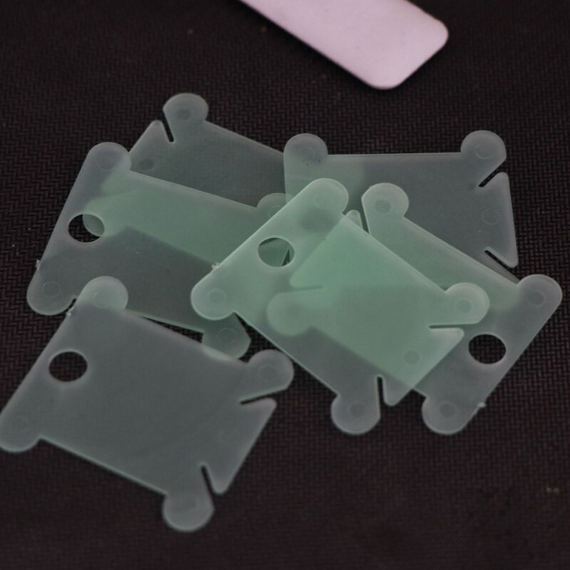 100 Pcs Sewing Thread Winding Plate Board Bobbin Embroidery HolderThread Organizer Stand Cross Stitch Sewing Accessories