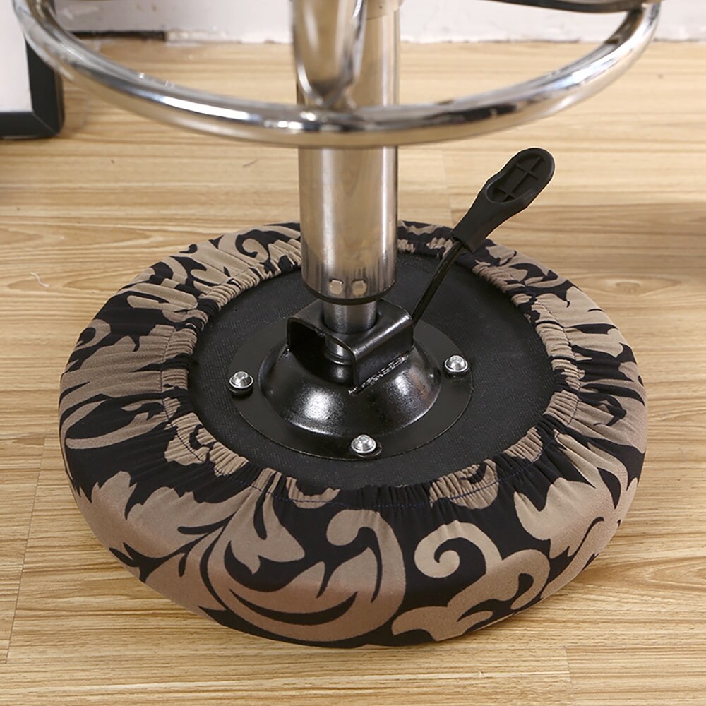 Ronde Stoel Cover Barkruk Cover Elastische Seat Cover Stoel Protector Effen Kleur Thuis Stoel Hoes Spandex