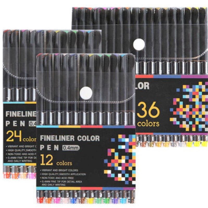 -Colorful Neutral Marker Pen Pens for School Office Pen Set Kawaii Ink Pen Art Supplies Cute