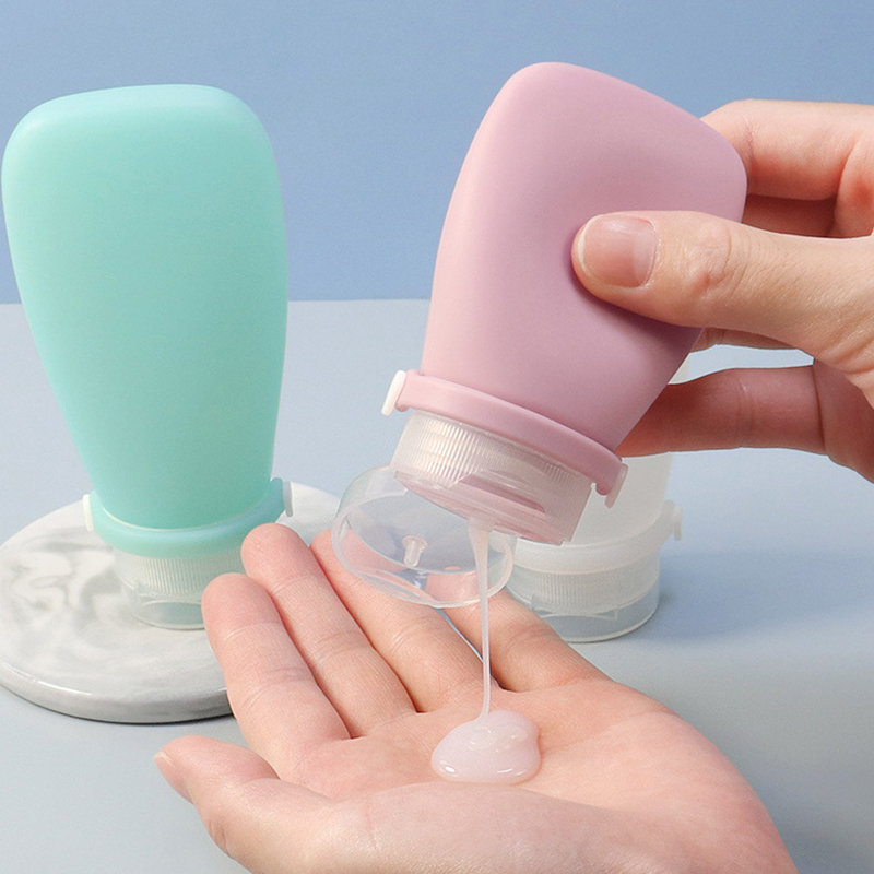 30/60/90ml Silicone Travel Bottles Leak Proof Squeezable Refillable Containers Cosmetic Tube for Lotion Soap Liquids Bottling