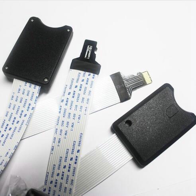 Cable de extensión flexible para tarjeta micro SD, extensor de adaptador de 25CM/48CM/62CM TF a micro SD GPS para coche móvil