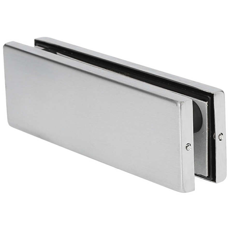 Door Floor Lock Clamp Practical Household Stainless Steel Door Security Lock 6.5x2x1.3in for Glass Door Frames Home