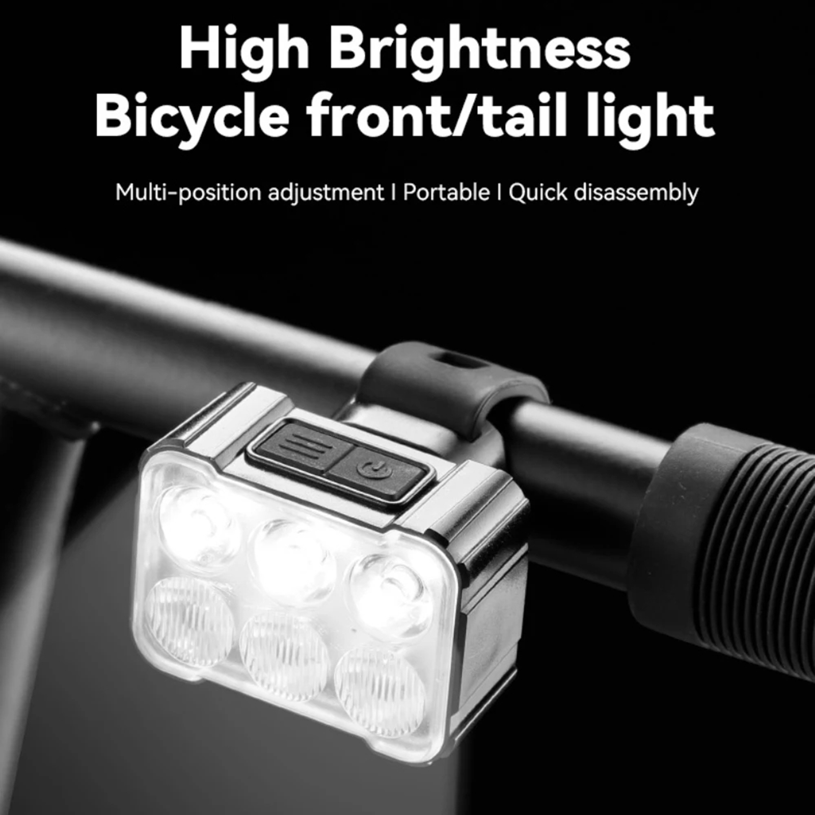Bike LED Front Rear Lights 6 LED MTB Road Bike Lamp USB Rechargeable Cycling Light Lamp Bicycle Headlights Cycling Accessories