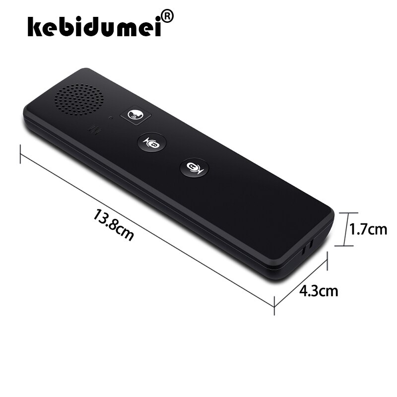 kebdumei Portable Smart Voice Translator Real Time Multi-Language Speech Translator 3 in 1 voice Text Bluetooth Translator