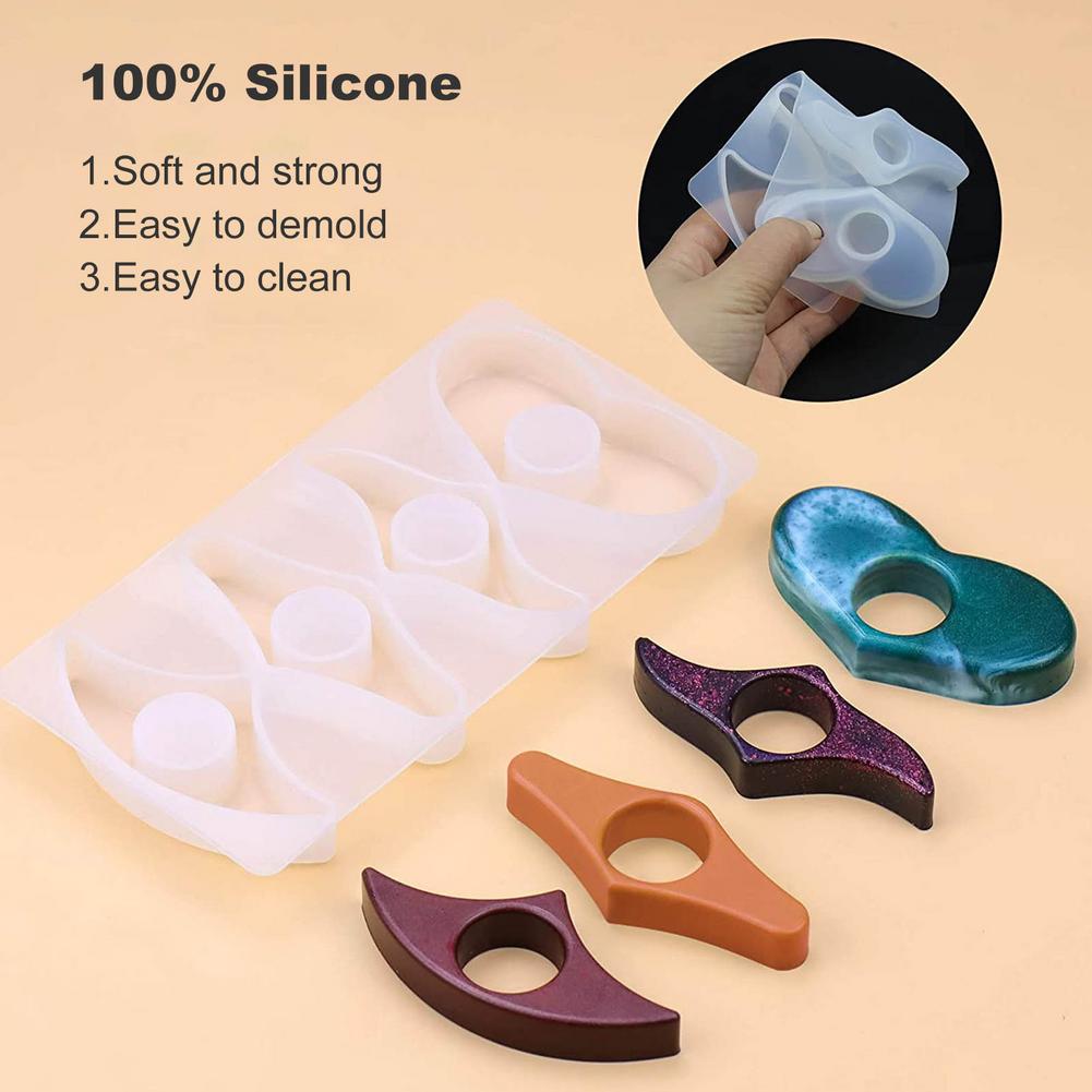 Soporte para páginas de libros, Molde de resina DIY para marcapáginas de lectura, moldes de silicona para el pulgar, soporte para páginas de libros, marcapáginas de resina epoxi, Clip para libros de