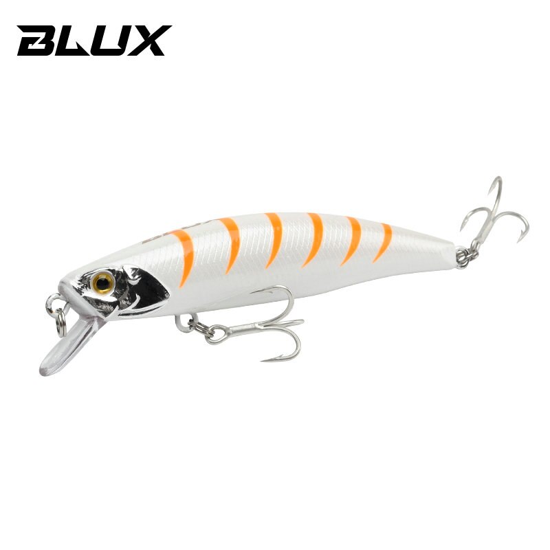BLUX SPRINT 75SW-señuelo de pesca de peso fijo, piscardo que se hunde, 75mm, 11G, armado con anzuelo BKK Wobbler, aparejos de cebo para trucha, Roca, orilla: Color D