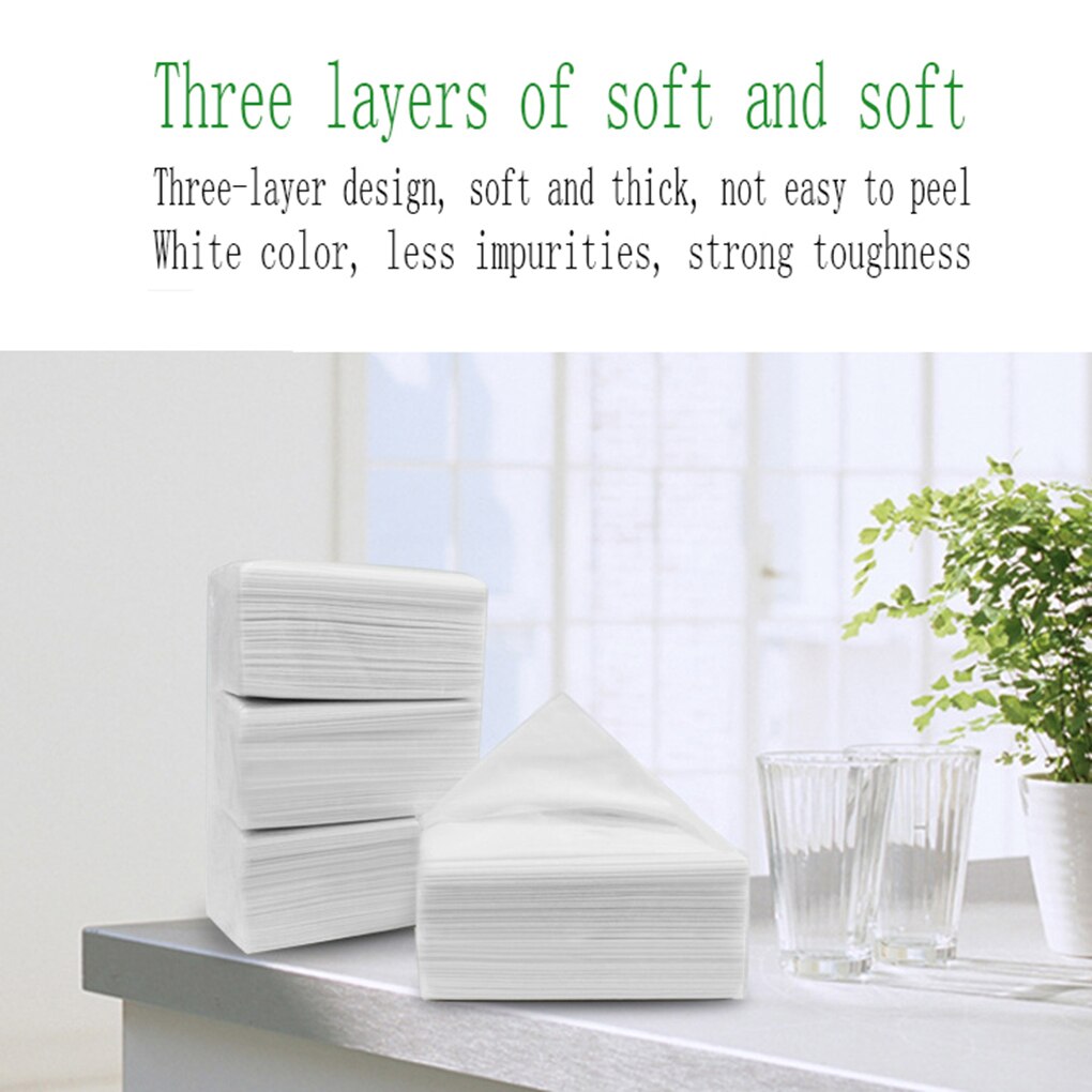 Portable Hand Face Wipe Cleaning Paper Towel Bathroom Toilet Paper Tissue Sheets Wood Pulp Napkin