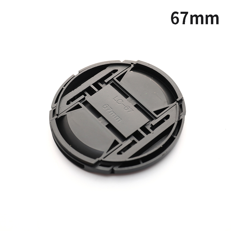 Hoge 40.5mm 49mm 52mm 55mm 58mm 62mm 67mm 72mm 77mm 82mm midden knijp klikdop cameralens: Grijs